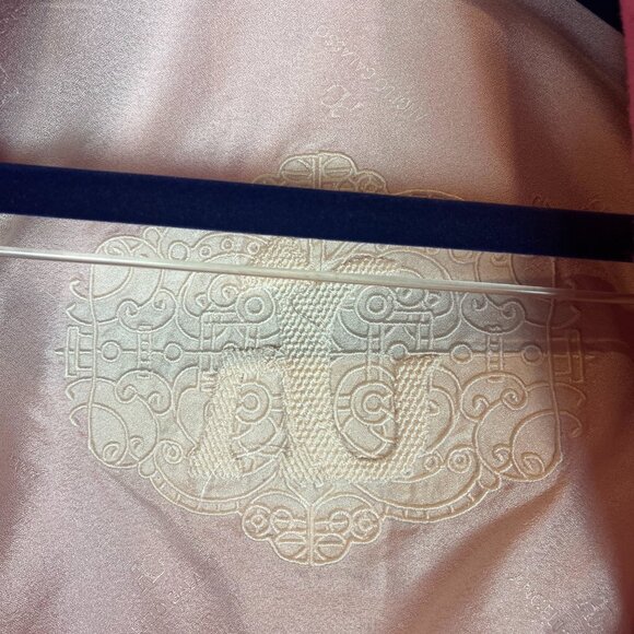 Ritzy Angelo Galasso Couture Italy Silk  XL Pink Jacket - Picture 9 of 10